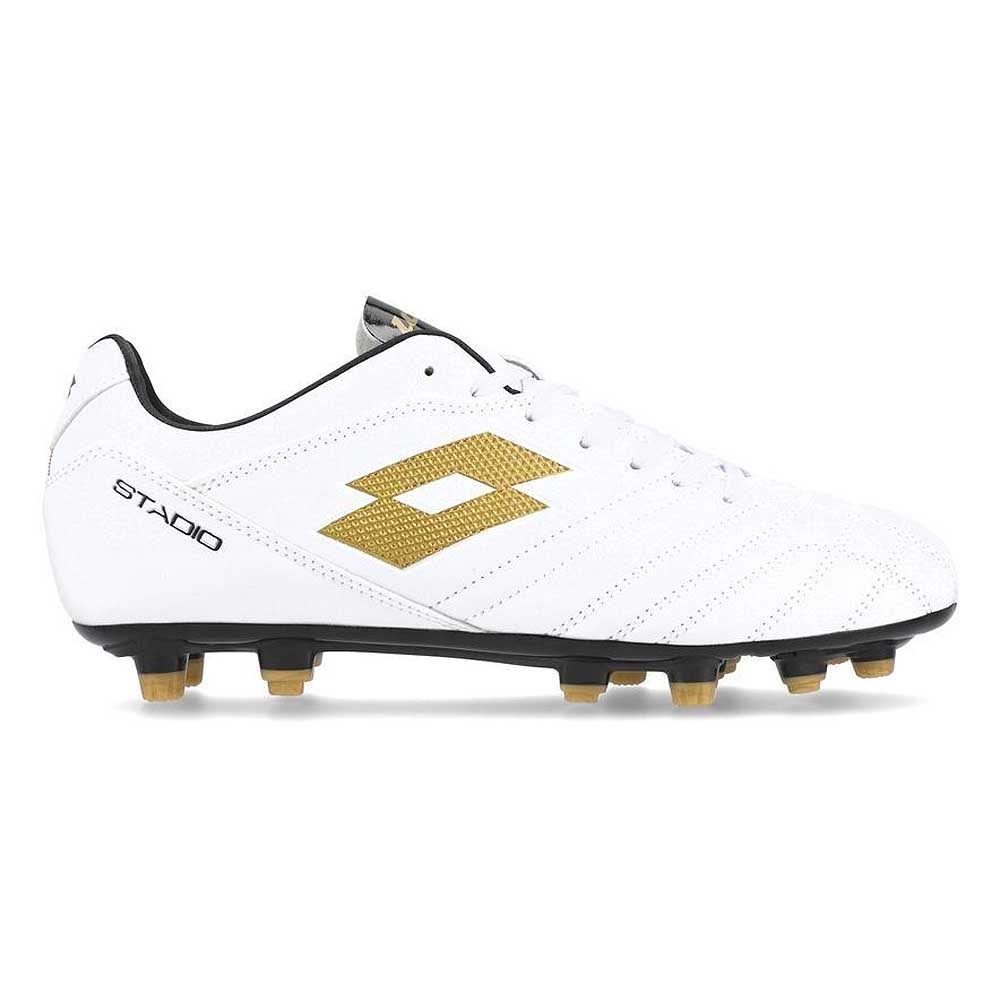 Zapato Fútbol Hombre Lotto Stadio 705 FG Blanco Dorado
