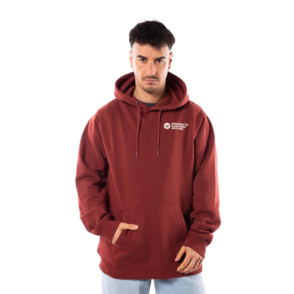 Polerón Hombre Hang Loose Hoodie Coffee Spirit Aloha