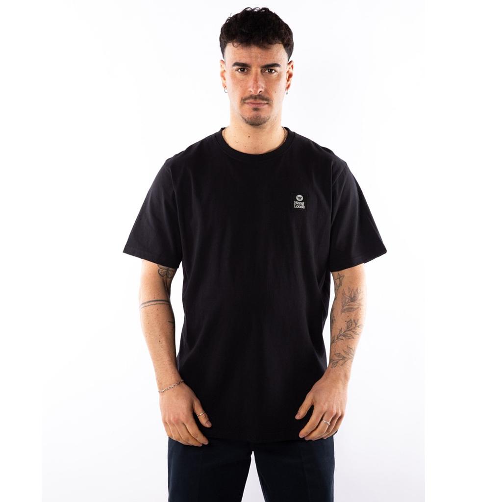 Polera Hombre T-Shirt Hang Loose Black Shaka Essencial