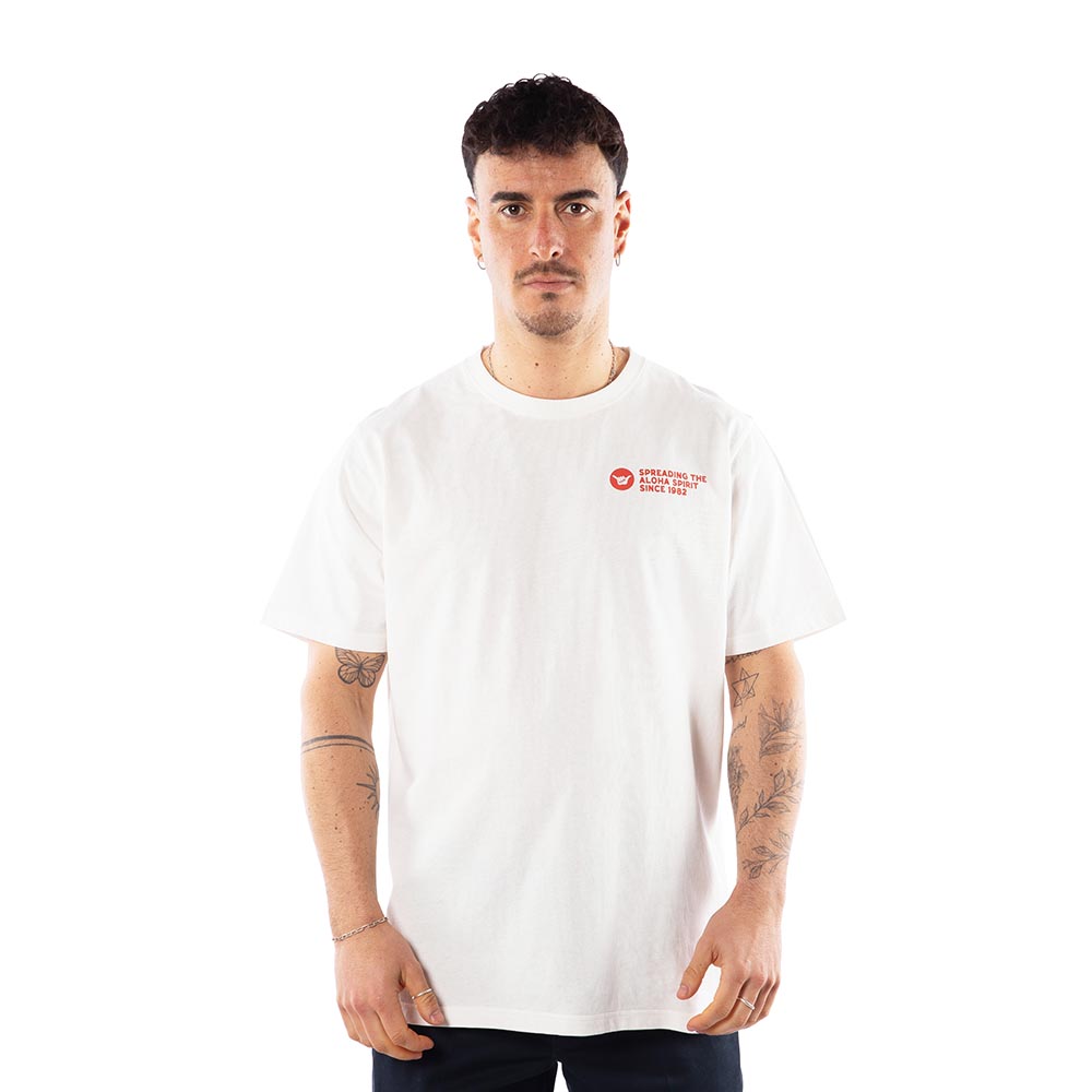 Polera Hombre T-Shirt Hang Loose Off White Spirit Aloha
