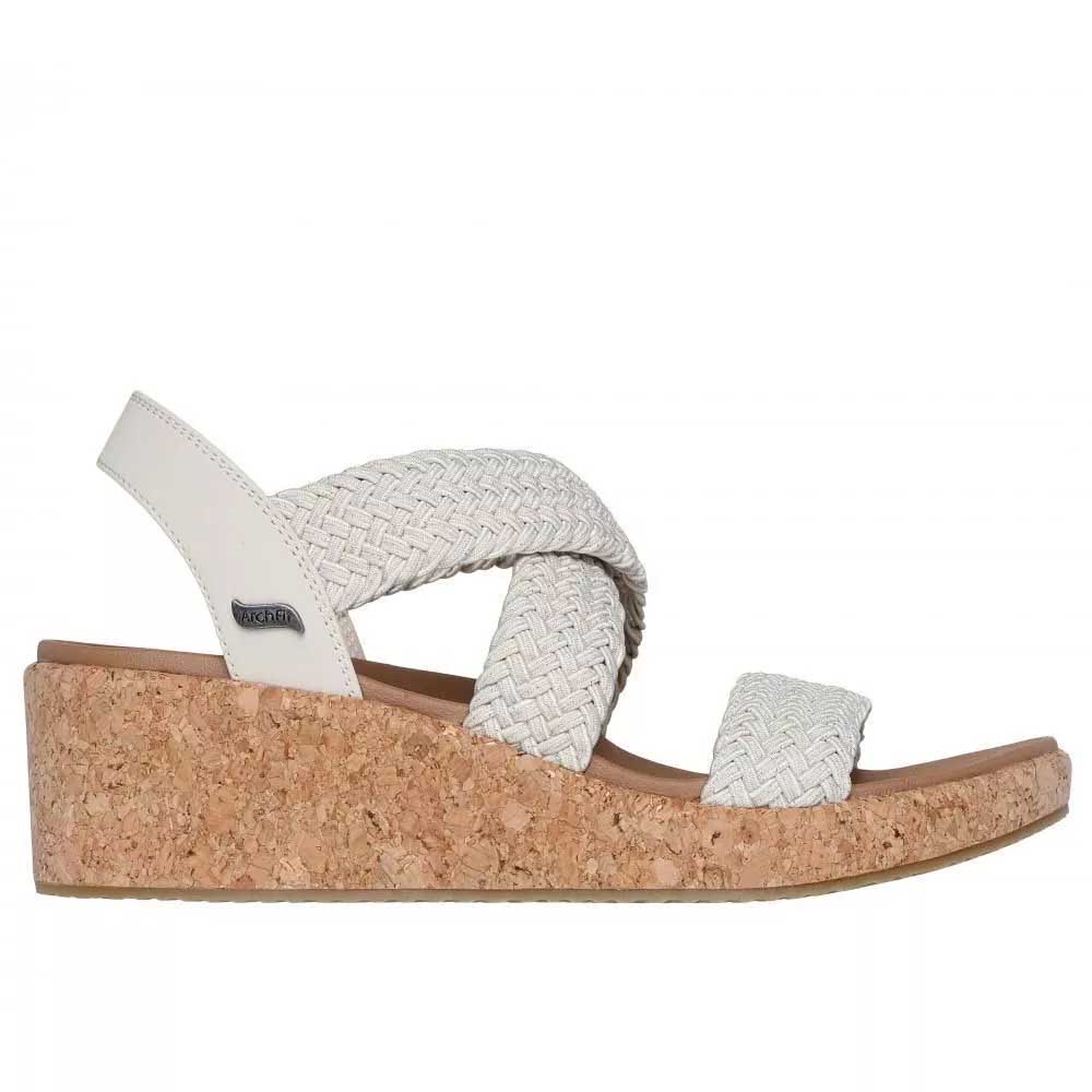 Sandalias Mujer Skechers Talla 41CL Arch Fit Beverlee Love Sparks Beige