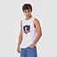 Polera Tank Top Hombre Colo Colo Blanco Escudo