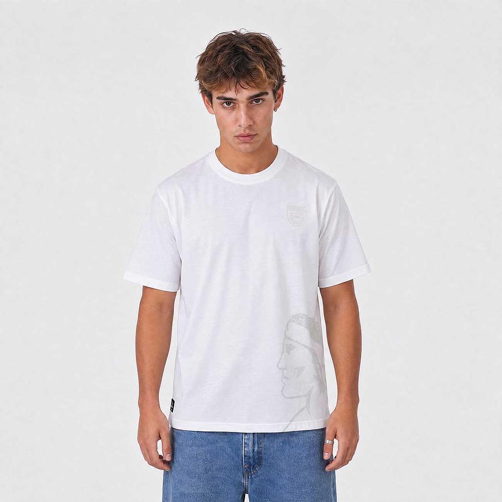 Polera Hombre Colo Colo Blanco Cacique
