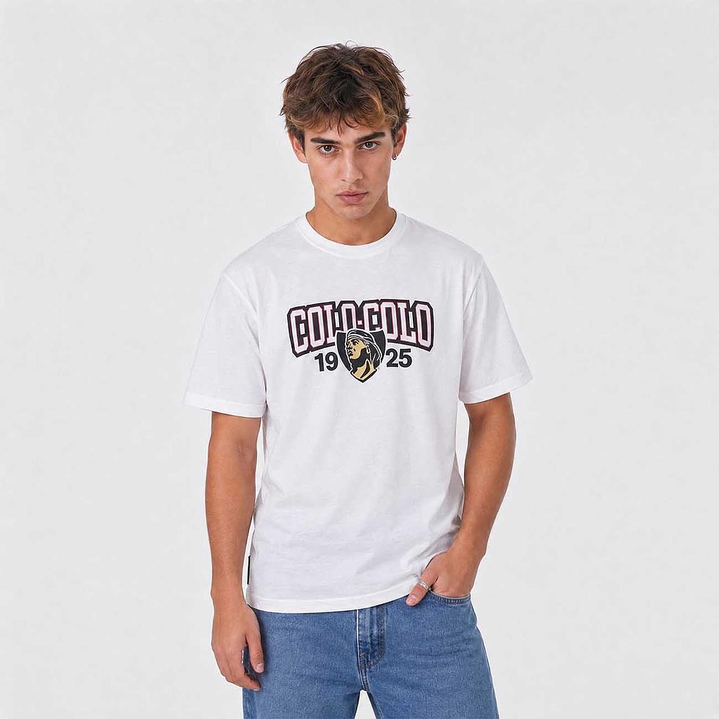 Polera Hombre Colo Colo Blanco Logo