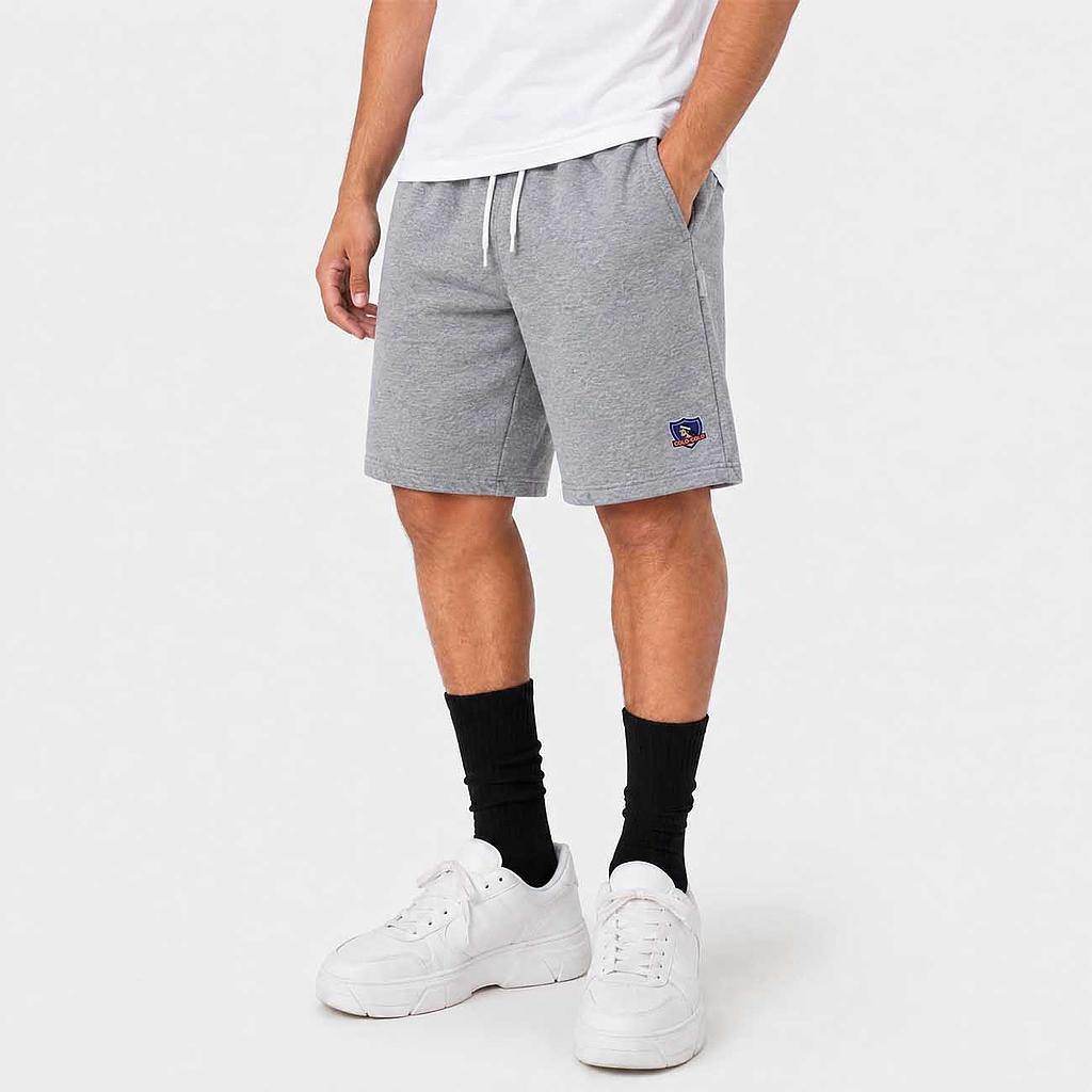 Short Hombre Colo Colo Gris Minilogo