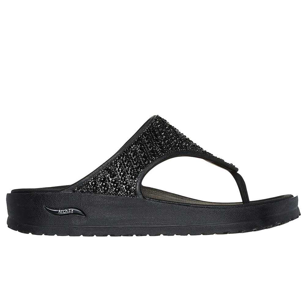 Sandalias Mujer Skechers Arch Fit Cali Breeze 2.0 - Shine On Negro