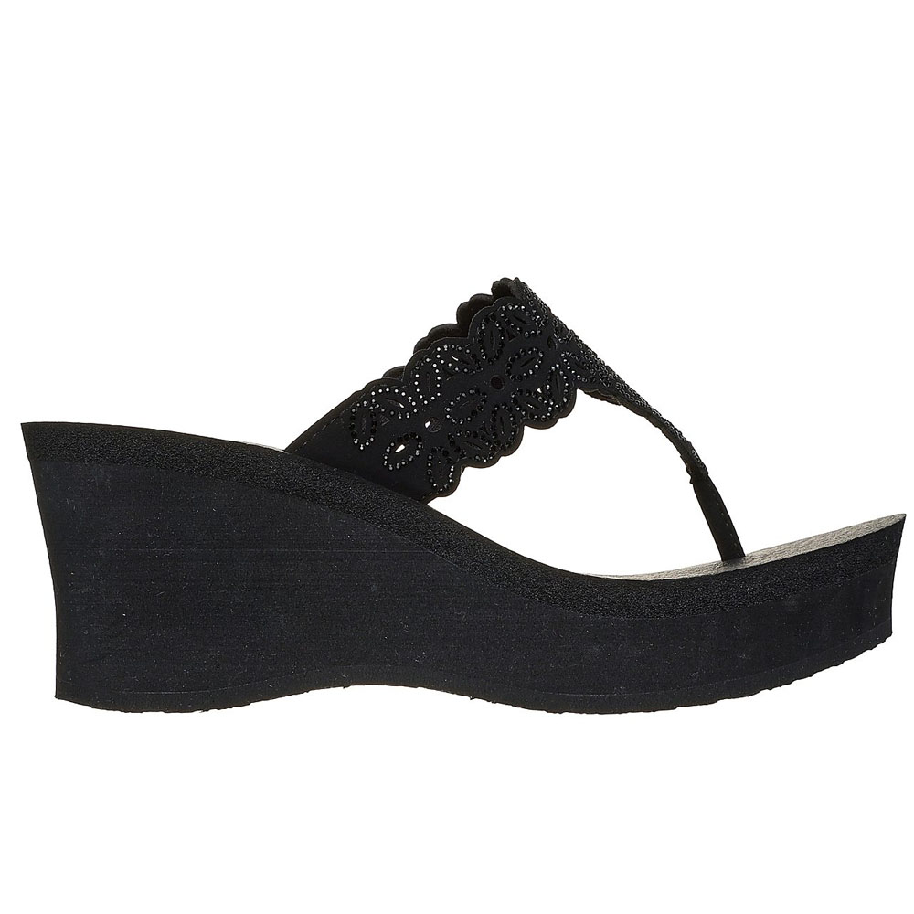 Sandalias Mujer Skechers Padma - Flower Glitz Negro