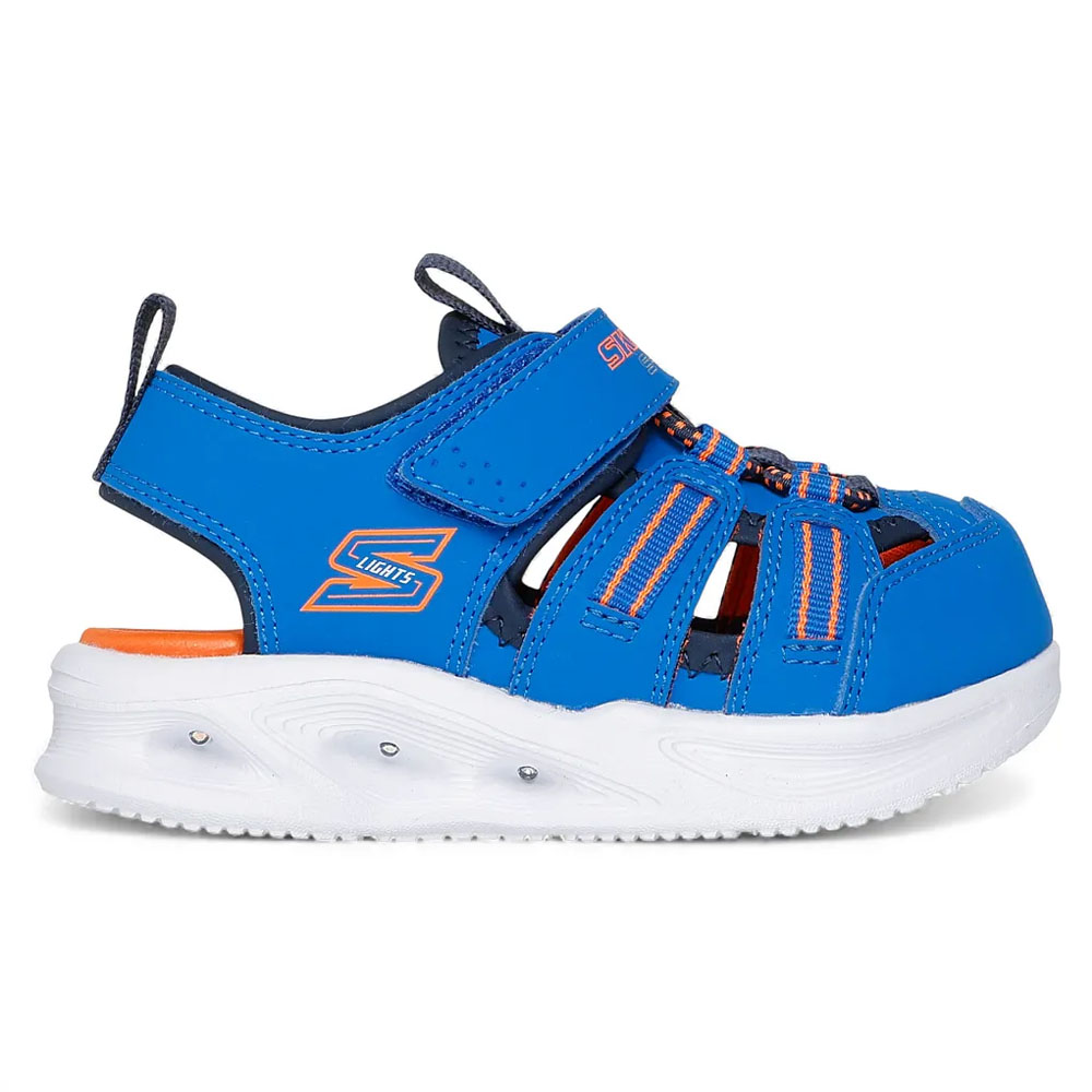 Sandalias Niños Skechers S-Lights Sola Glow Hyper Coast Azul