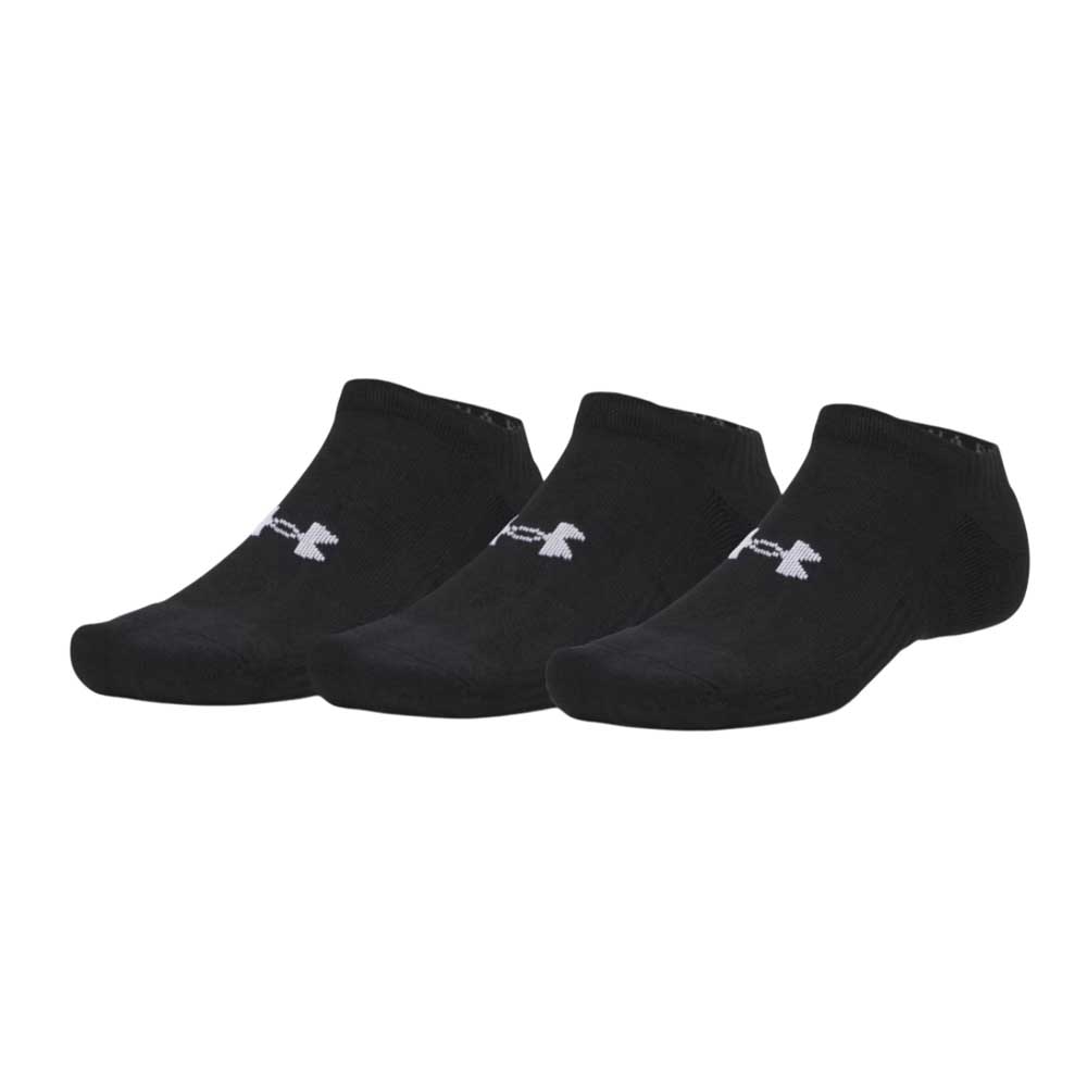 Tripack Pack 3 Pares Calcetines Under Armour Performance Cotton No Show Negro