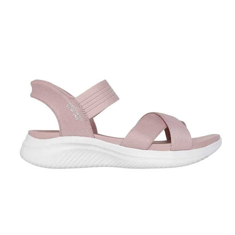 Sandalias Urbanas Mujer Skechers Ultra Flex 3.0 - Never Better Rosadola