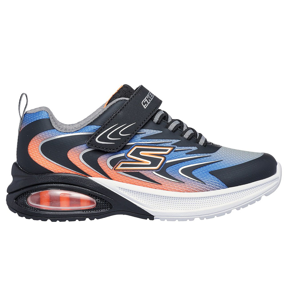 Zapatillas Urbanas Niños Skechers Microspec Max Advance-Robonix Negro Azul