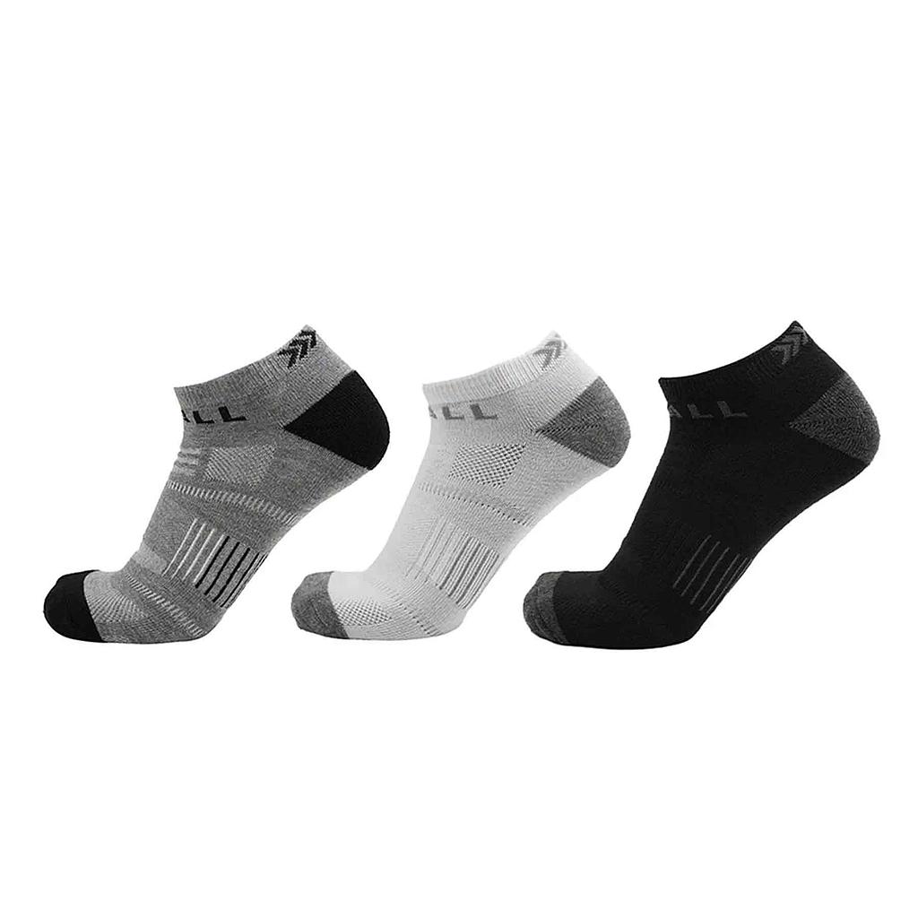 Tripack Calcetines Urbanos Cortos Negros Gris Blanco 39-44