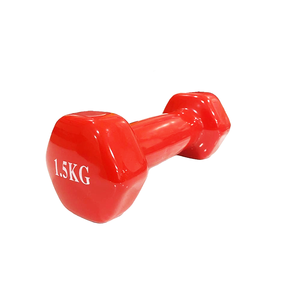 Mancuerna hexagonal cubierta vinilo jks 1.5 kg unidad