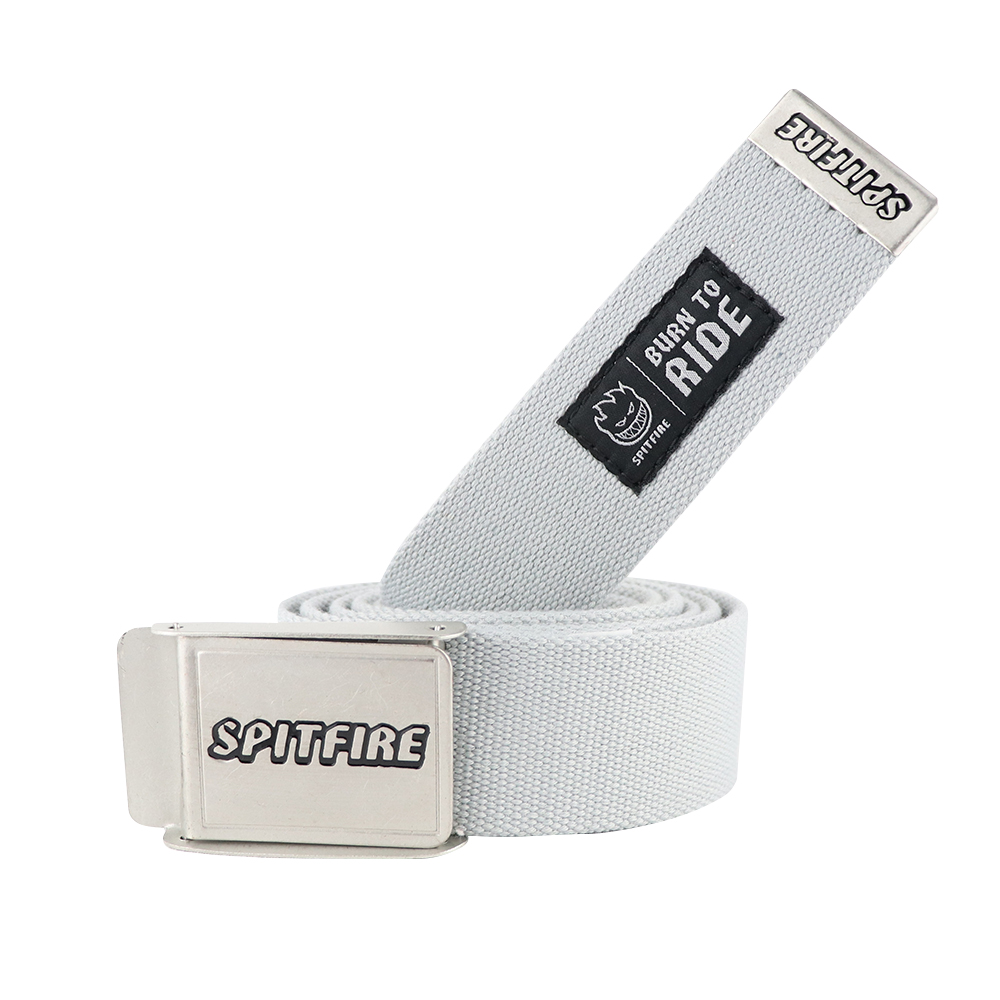 Cinturon spitfire belt letter gris 