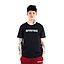 Polera de manga corta spitfire negra emblem street culture season