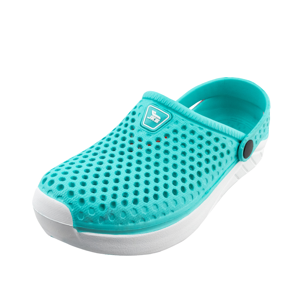Sandalias-zueco deportivas para mujer turquesas