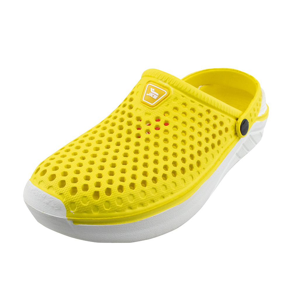 Sandalias-zueco deportivas para hombre amarillas