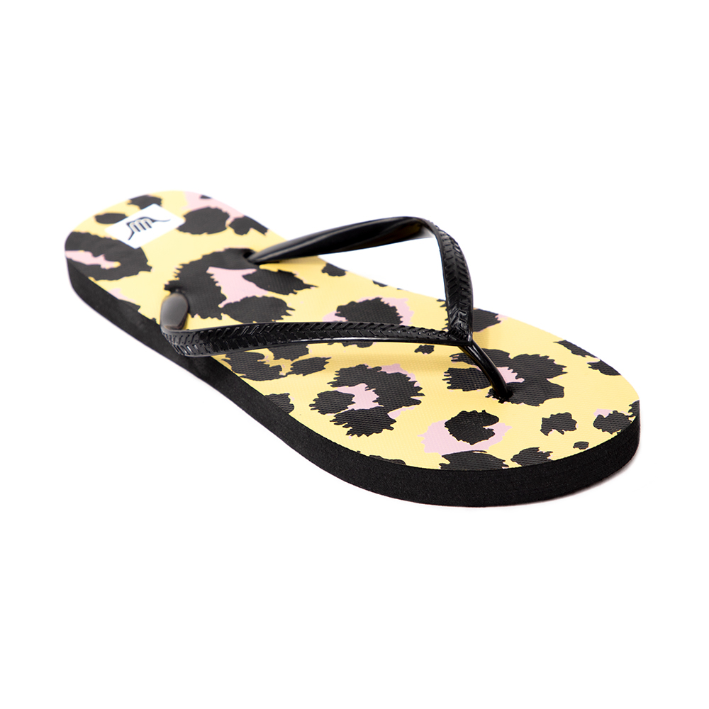 Sandalias Mujer Hawaianas Animal Print Amarillo Hang Loose