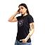 Polera manga corta mujer spitfire ride the fire negro
