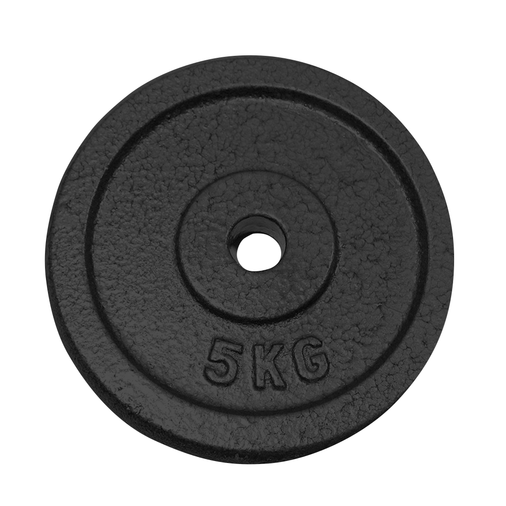 Disco acero 5kg negro