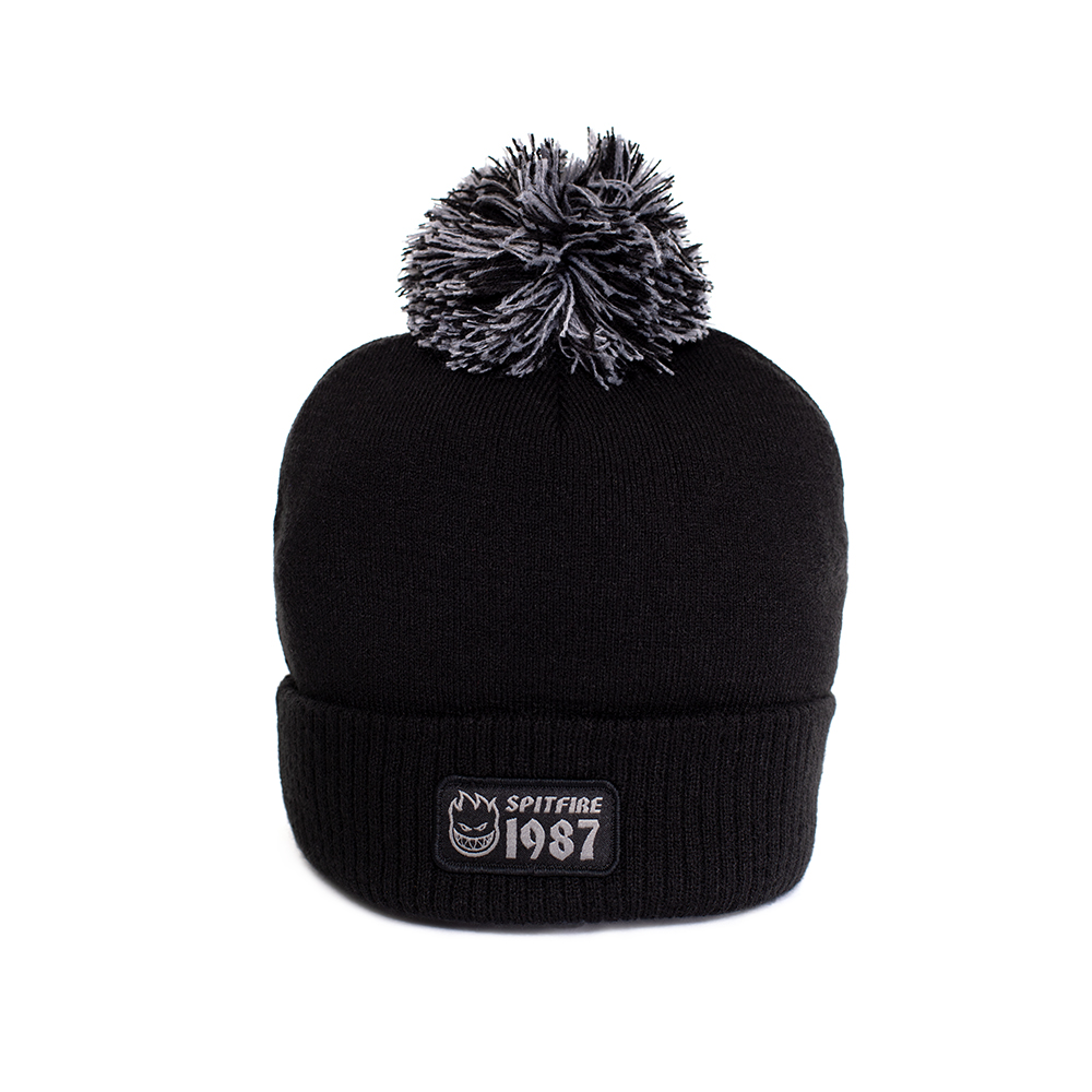 Gorro beanie para hombre spitfire 360° 1987 negro