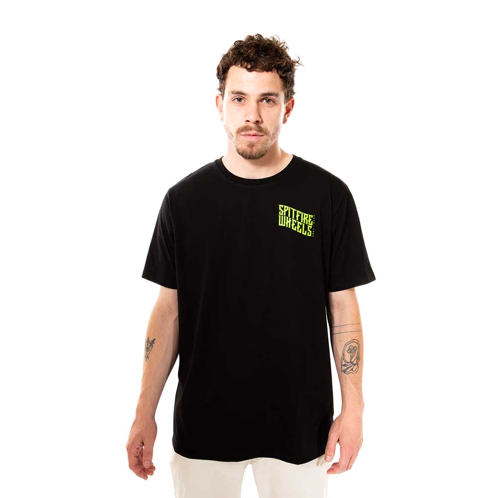 Polera Manga Corta Negro Spitfire