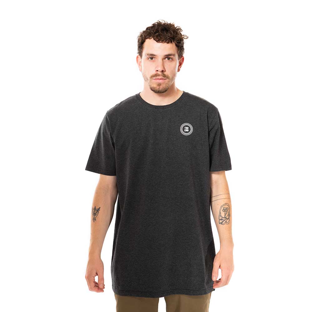 Polera Manga Corta Gris Oscuro The End Spitfire