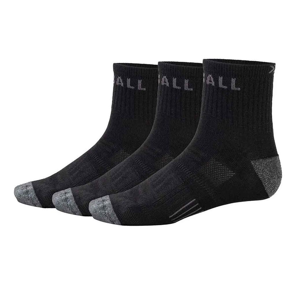 Tripack Calcetines Urbanos Cortos 3/4 Negros 39-44