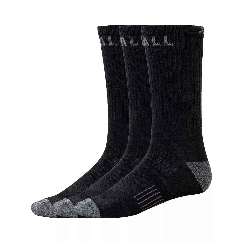 Tripack Calcetines Escolares Largos Negros Gris 39-44