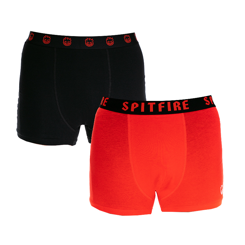 Pack 2 Boxer Hombre Classic Rojo Negro Spitfire