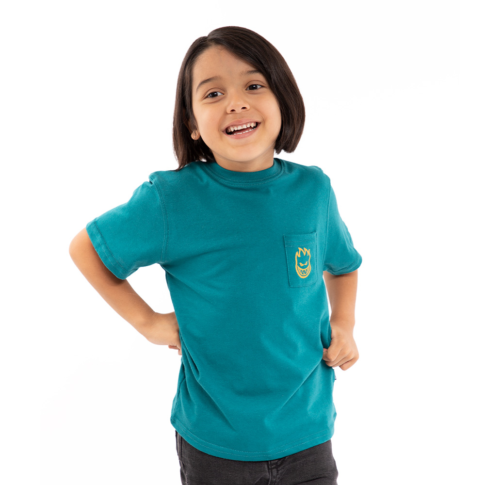 Polera Infantil 360 Flip Turquesa Spitfire