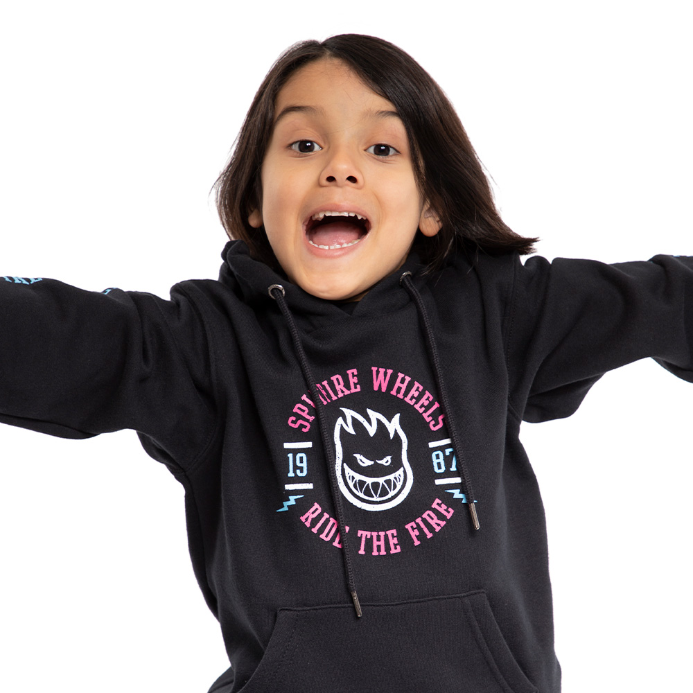 Polerón Hoodie Niño Spitfire Negro