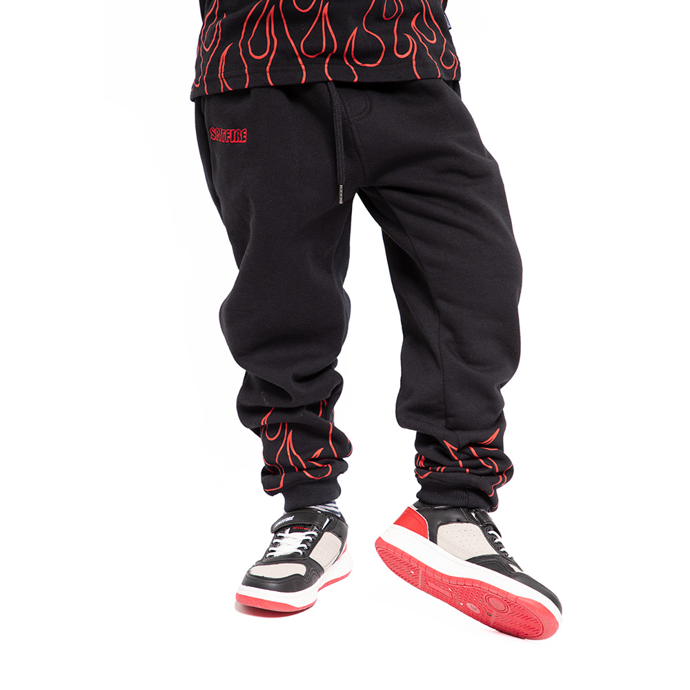 Jogger Infantil Spitfire Long Fit Fire Negro