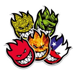 Pack 5 stickers "the classics" spitfire
