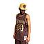 Polera Nba Lux Brown Lakers 96 Mitchell And Ness