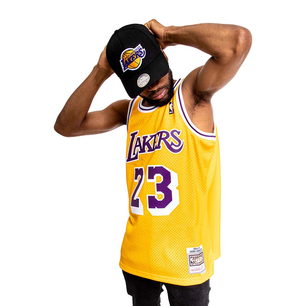 Polera Authentics Nba Lakers 94 Cedric Ceballos Mitchell And Ness