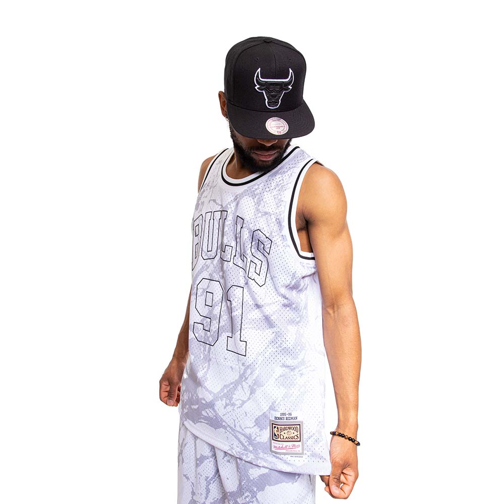 Polera Nba Marble 1997 Dennis Rodman Mitchell And Ness