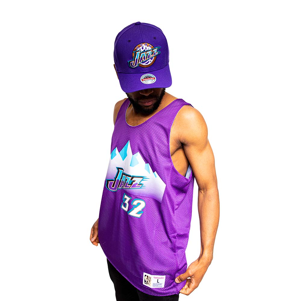 Polera Reversible Nba Jazz Karl M Mitchell And Ness