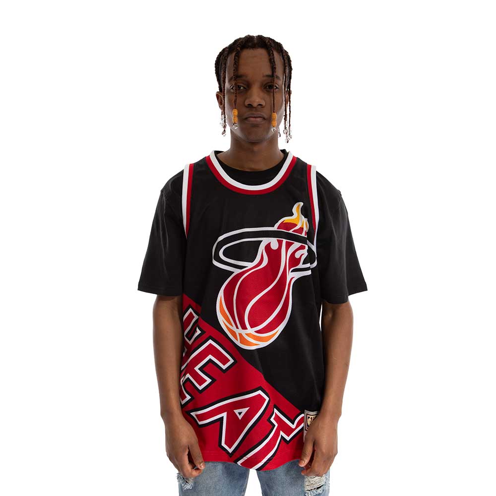 Polera Tank Nba Miami Heat Black Mitchell And Ness