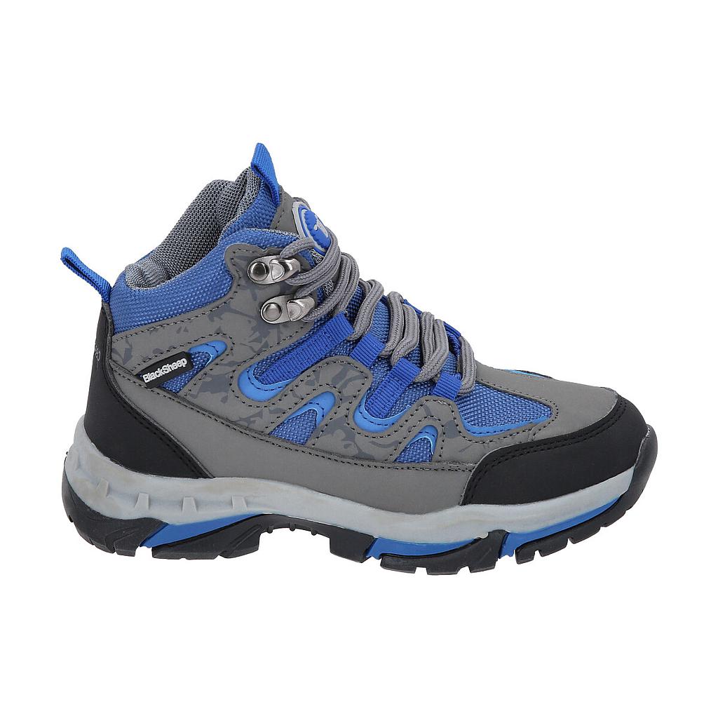 Zapato Infantil Outdoor Alto Azul Gris Manquehue Blacksheep