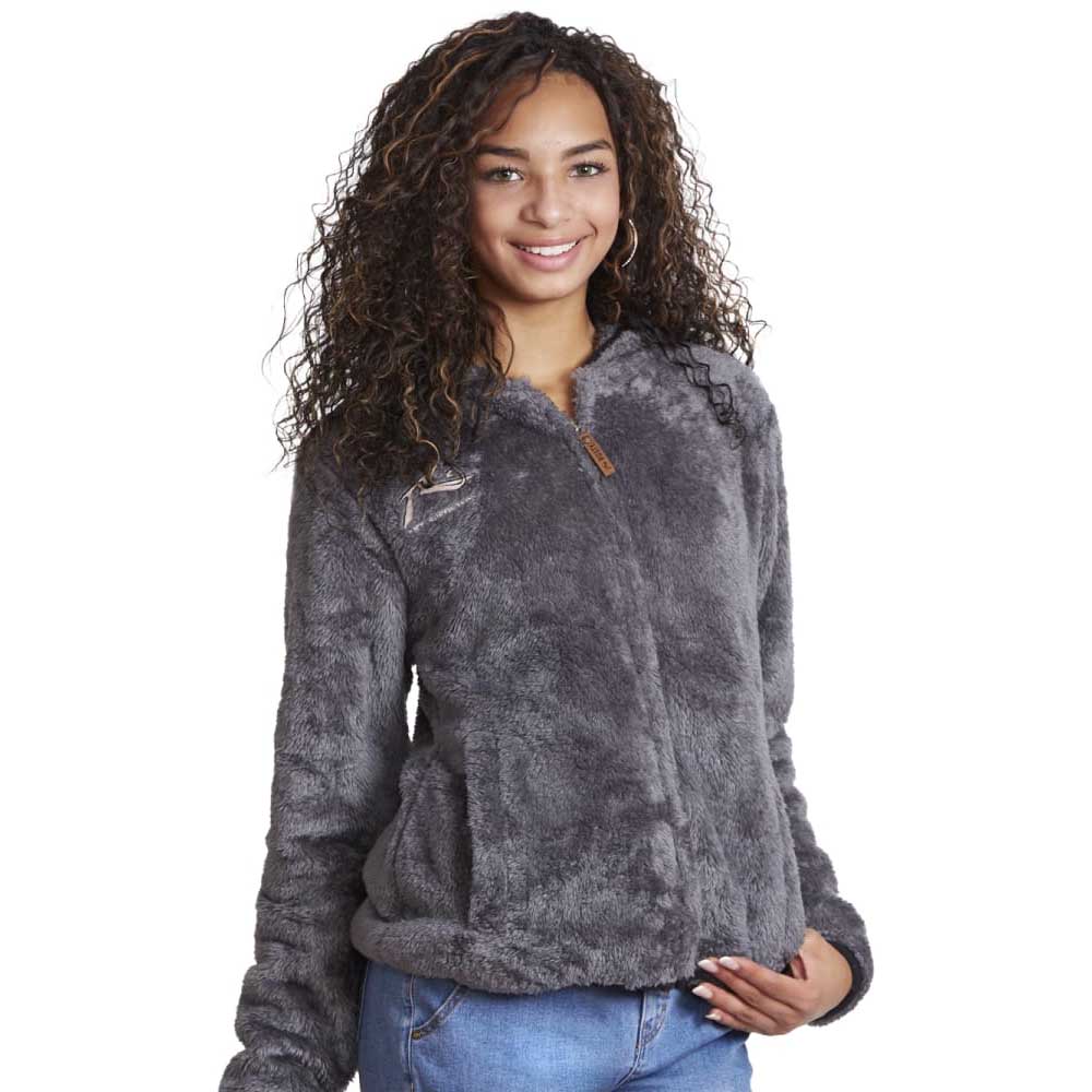 Polerón Peludo Mujer Rusty Jacket Bachang Gris