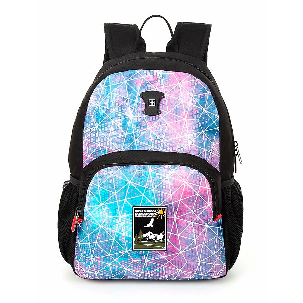 Mochila Ejecutiva Con Compartimiento Notebook Rosa Azul Impermeable