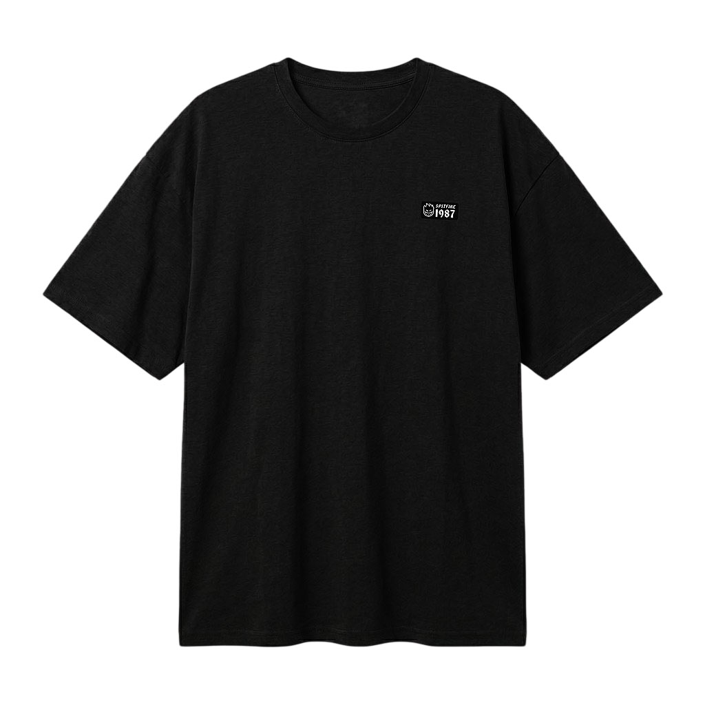 Polera Hombre Oversized Spitfire 1987 Grip State Negro
