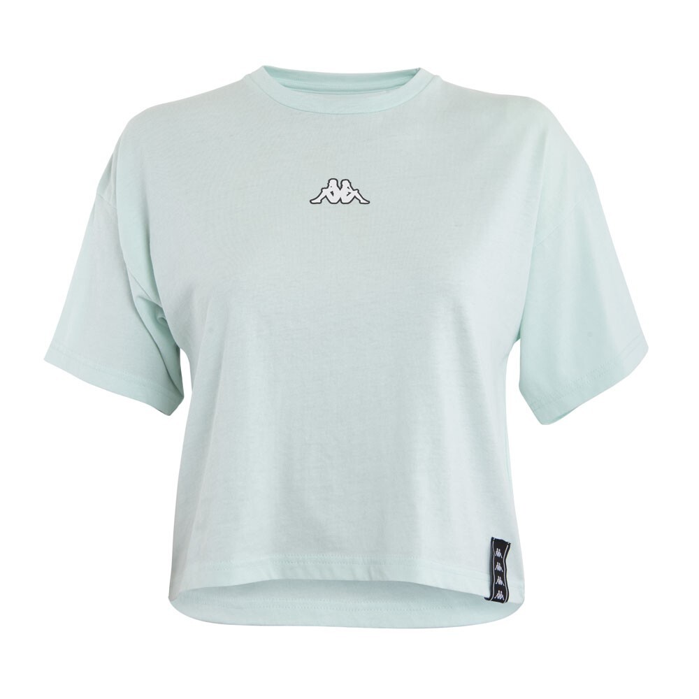 Polera Kappa Niña Mini Logo Turquesa