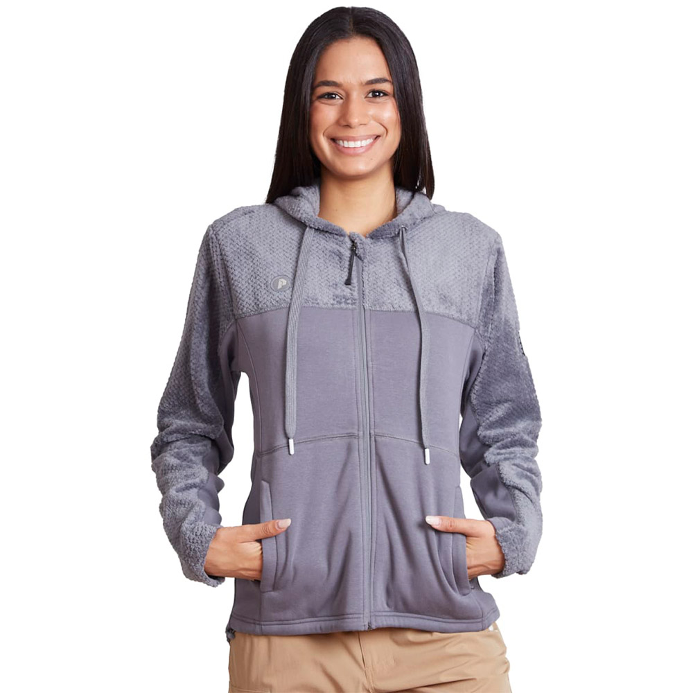 Polerón Peludo Mujer Hybrid PeakPerformance Kryp Gris