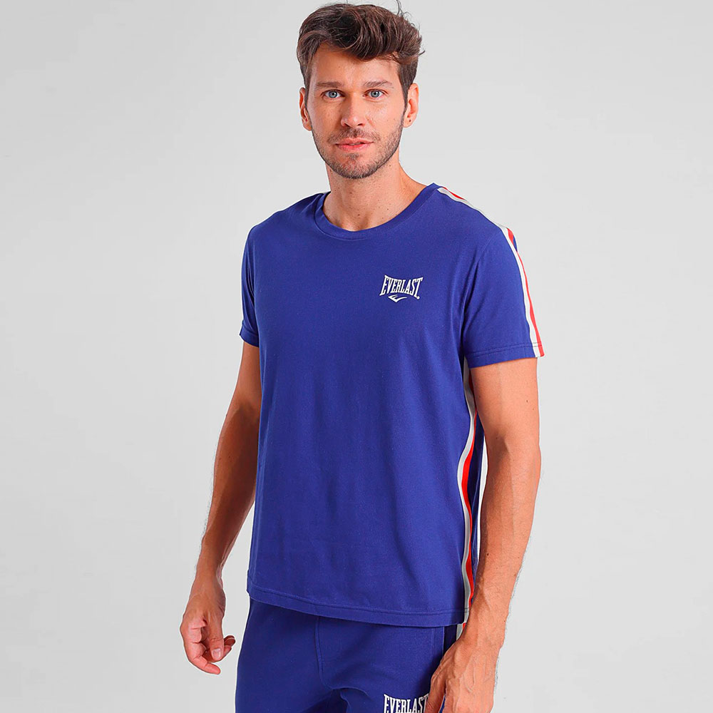 Polera Hombre Algodón Jab Tech Azul Everlast