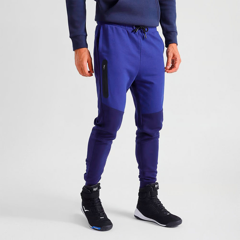 Jogger Hombre Everlast Azul Terry Skinny