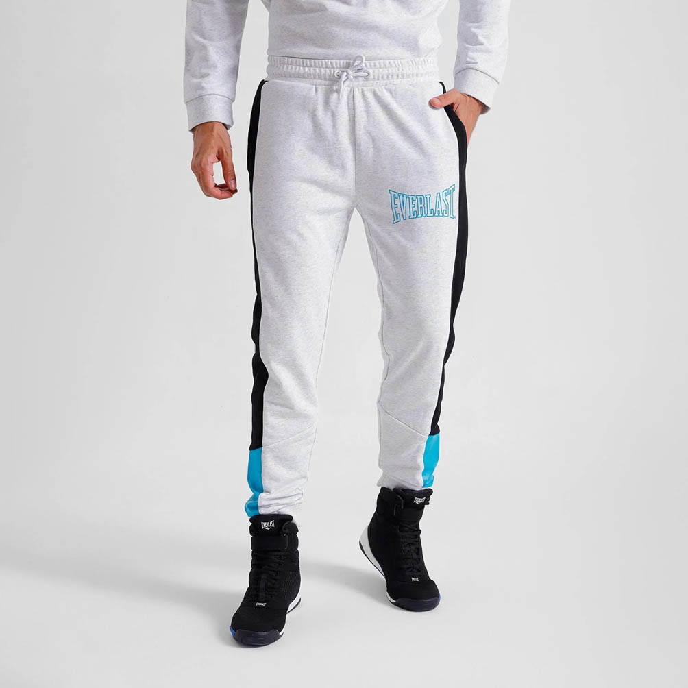 Jogger Hombre Everlast Gris Melange Terry Crochet