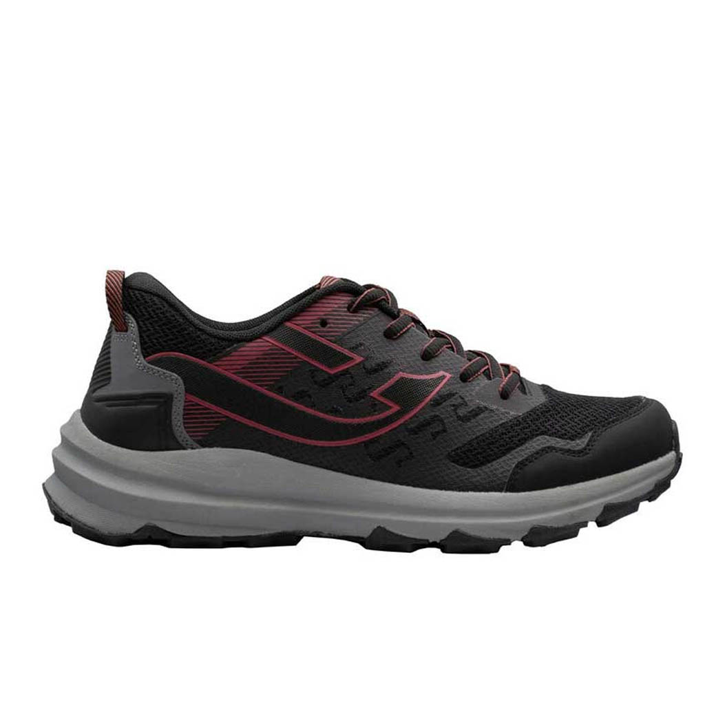 Zapatilla Hombre Trail Running Negro Rojo ZMT1005 Spalding