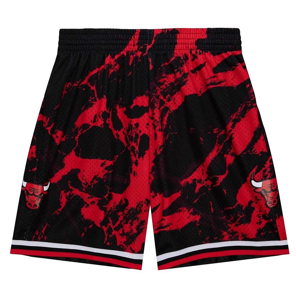 Short Chicago Bulls Mitchell &amp; Ness Marble Negro/Rojo